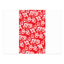 Hawaiian Red Flowers Post Card