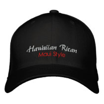 Hawaiian Rican, Maui Style Hat Embroidered Hat