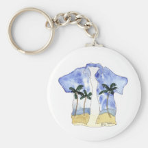 Hawaiian Shirt Keychain