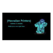 Hawaiian Shirt Profile card Business Card Templates