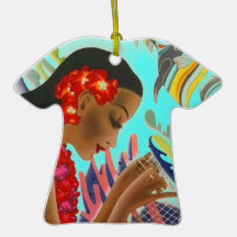 Hawaiian Shirts Shirt Ornament Keepsake Fish Net