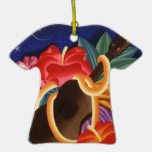 Hawaiian Shirts Shirt Ornament Keepsake Ukulele