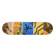 Hawaiian-style Skateboard
