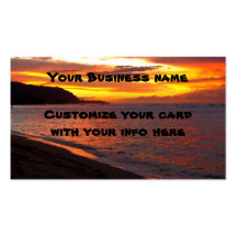 Hawaiian Sunset Business Card