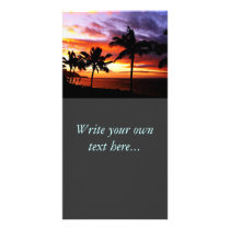 Hawaiian Sunset photo card