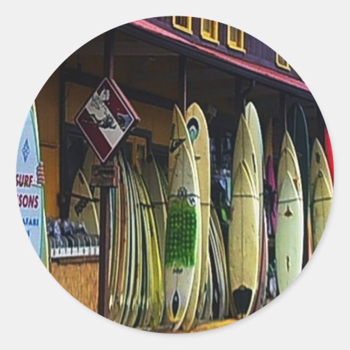 Hawaiian Surfers Sticker