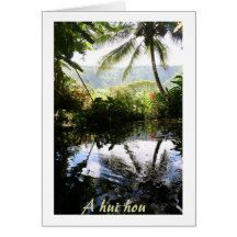 Hawaiian Sympathy Thank You from the Family Greeting Card