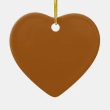 Hawaiian Tan Heart Ornament
