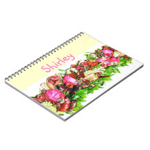 Hawaiian Theme Pink Lei Notebook