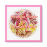 Hawaiian Tropical flower collection magnets