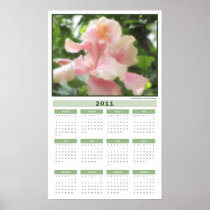 Hawaiian Tropical Hibiscus 2011 Calendar Poster