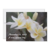 Hawaiian Tropical Plumeria Invitations