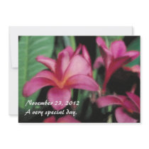 Hawaiian Tropical Plumeria Invitations