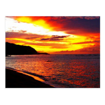Hawaiian Words and Quotes Post Card