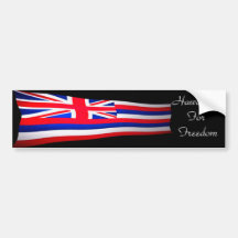 Hawaiians For Freedom Bumper Stickers