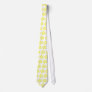 Hawaiin style Big Yellow flower on white tie