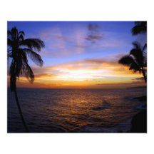 Hawaiin Sunset Poipu Beach Photo