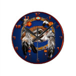 Hawk Face Dreamcatcher Wallclock
