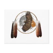 Hawk Moon Post Card