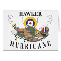 hawker hurricane caricature cards