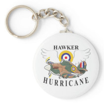 hawker hurricane caricature key chains