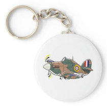 hawker hurricane caricature keychains