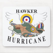hawker hurricane caricature mousemats