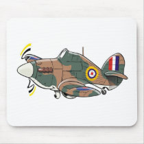 hawker hurricane caricature mousemats