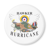 hawker hurricane caricature refrigerator magnets
