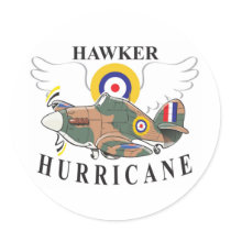 hawker hurricane caricature stickers