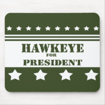 Hawkeye for Presedent Mouse Pads