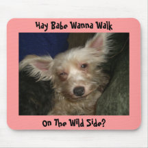 Hay Babe Wanna Walk, On The Wild Side? Mouse Mats