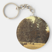 Hay Bales Keychain