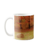 Hay Harvest In The Autumn Field Mugs