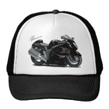 Hayabusa Black Bike Trucker Hats