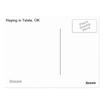 Haying in Talala, OK Postcard