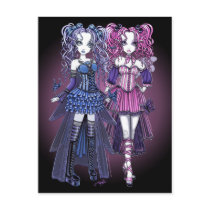 Haylee & Maegan Gothic Fairies Postcard