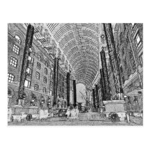 Hays Galleria London Sketch Postcard