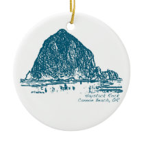 Haystack Rock Christmas Ornament