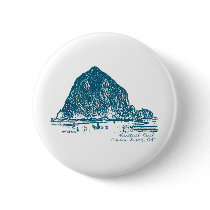 Haystack Rock Illustration Button