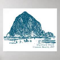 Haystack Rock Poster