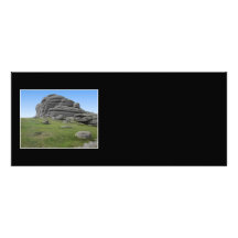 Haytor. Roches en Devon Angleterre. Sur le noir Invitations