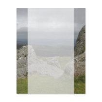 Haytor. Rocks in Devon England. Personalized Flyer