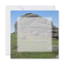 Haytor. Rocks in Devon England. Custom Announcements