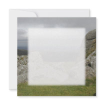 Haytor. Rocks in Devon England. Custom Invitations