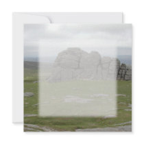 Haytor. Rocks in Devon England. Personalized Announcements