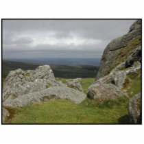 Haytor. Rocks in Devon England. On White. Acrylic Cut Outs