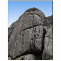 Haytor. Rocks in Devon England. On White. Photo Cutout
