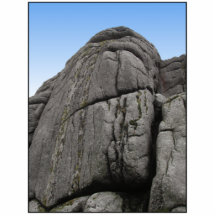 Haytor. Rocks in Devon England. On White. Photo Cutouts