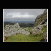 Haytor. Rocks in Devon England. Photo Cutouts